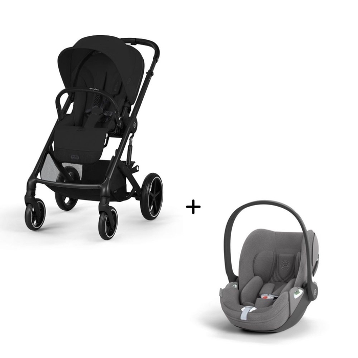 Carrinho de Bebé Balios S Lux Black e Babycoque Cloud T i-Size Plus Cybex - Cybex - PACKBALIOS007-001