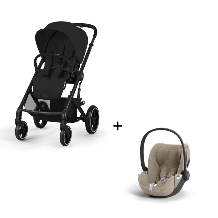 Carrinho de Bebé Balios S Lux Black e Babycoque Cloud T i-Size Plus Cybex - Cybex - PACKBALIOS007-005