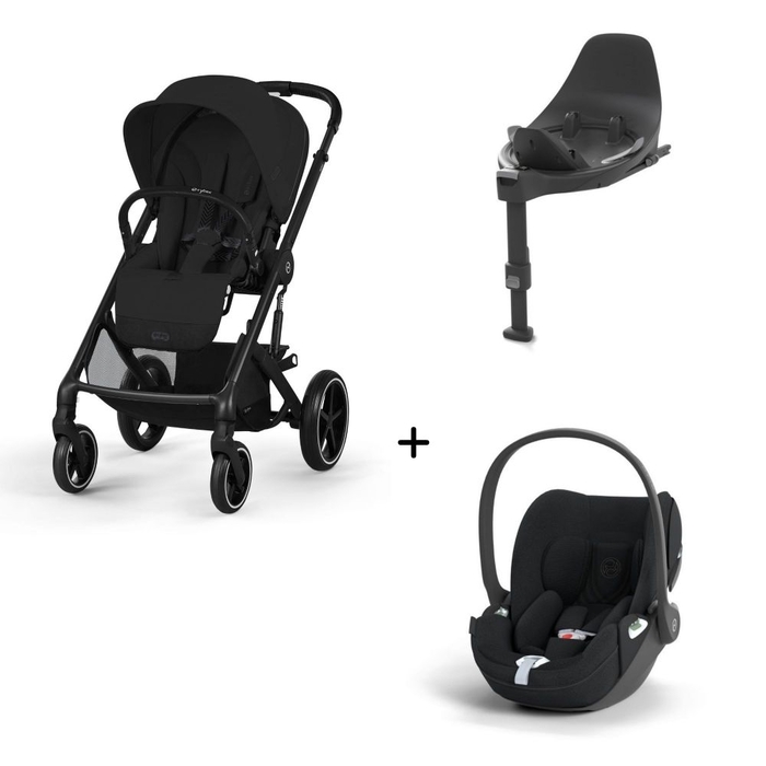 Carrinho de Bebé Balios S Lux Black, Babycoque Cloud T i-Size Plus e Base T Isofix i-Size Cybex - Cybex - PACKBALIOS008-002