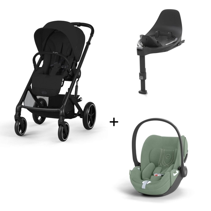 Carrinho de Bebé Balios S Lux Black, Babycoque Cloud T i-Size Plus e Base T Isofix i-Size Cybex - Cybex - PACKBALIOS008-003