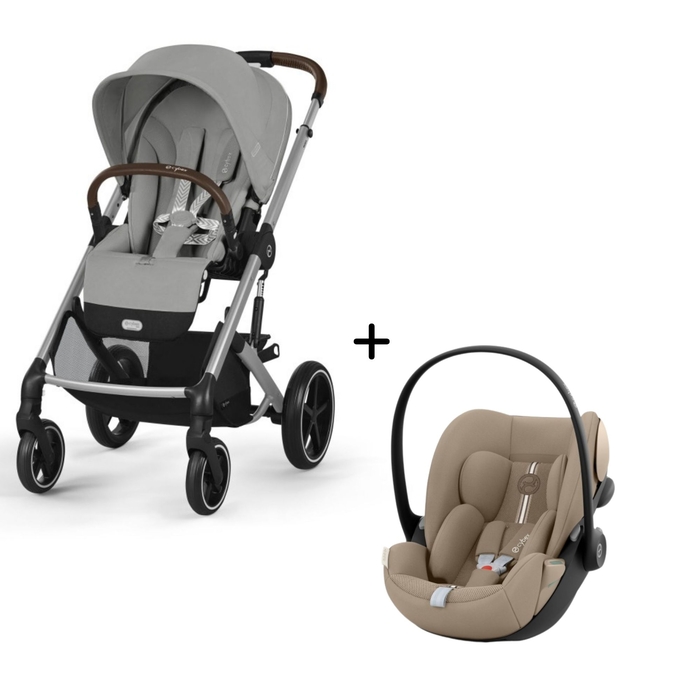Carrinho de Bebé Balios S Lux Silver e Babycoque Cloud G i-Size Plus Cybex - Cybex - PACKBALIOS011-010