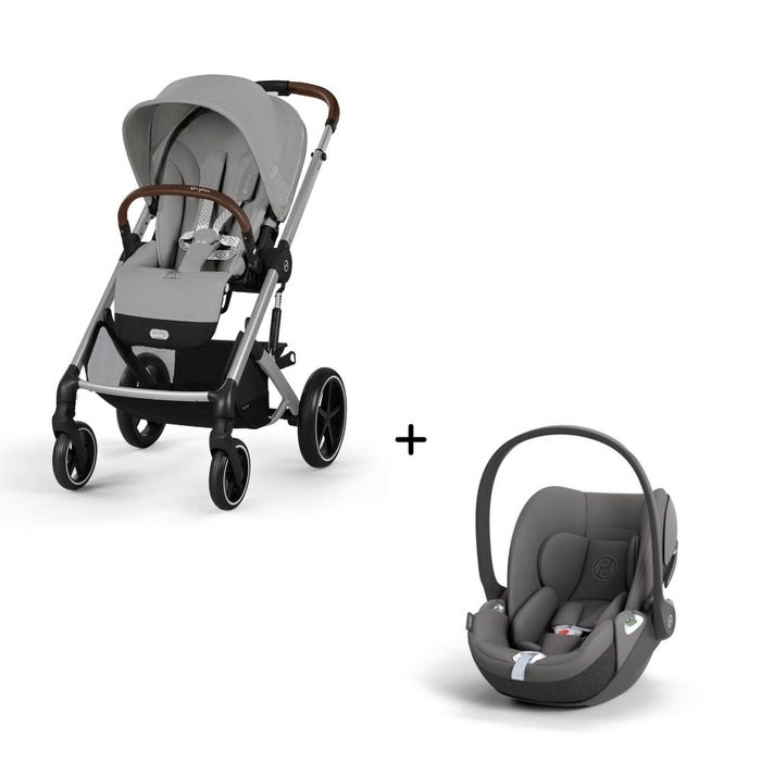 Carrinho de Bebé Balios S Lux Silver e Babycoque Cloud T i-Size Cybex - Cybex - PACKBALIOS013-003