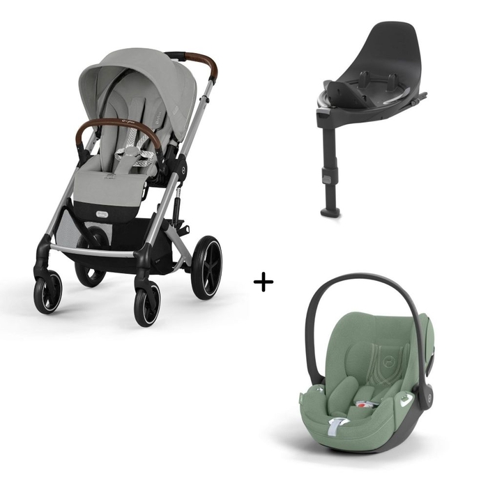 Carrinho de Bebé Balios S Lux Silver, Babycoque Cloud T i-Size Plus e Base T Isofix i-Size Cybex - Cybex - PACKBALIOS016-009