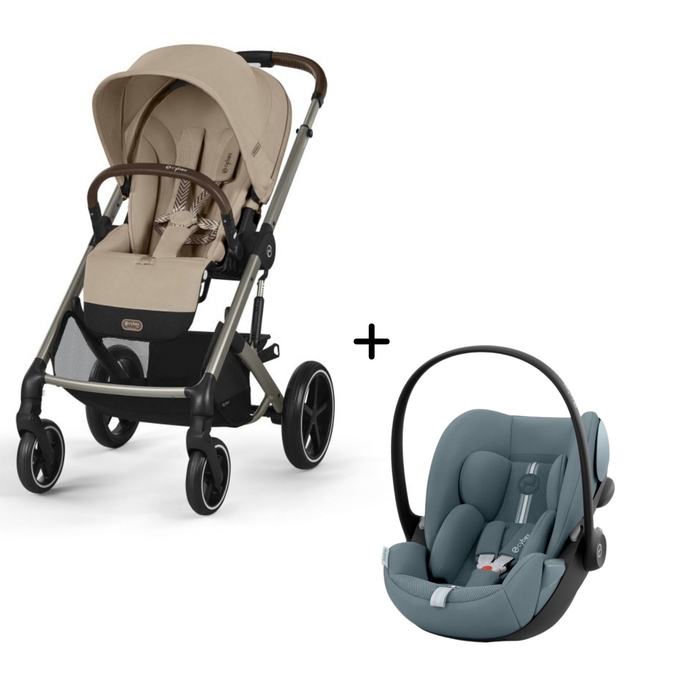 Carrinho de Bebé Balios S Lux Taupe e Babycoque Cloud G i-Size Plus Cybex - Cybex - PACKBALIOS019-004