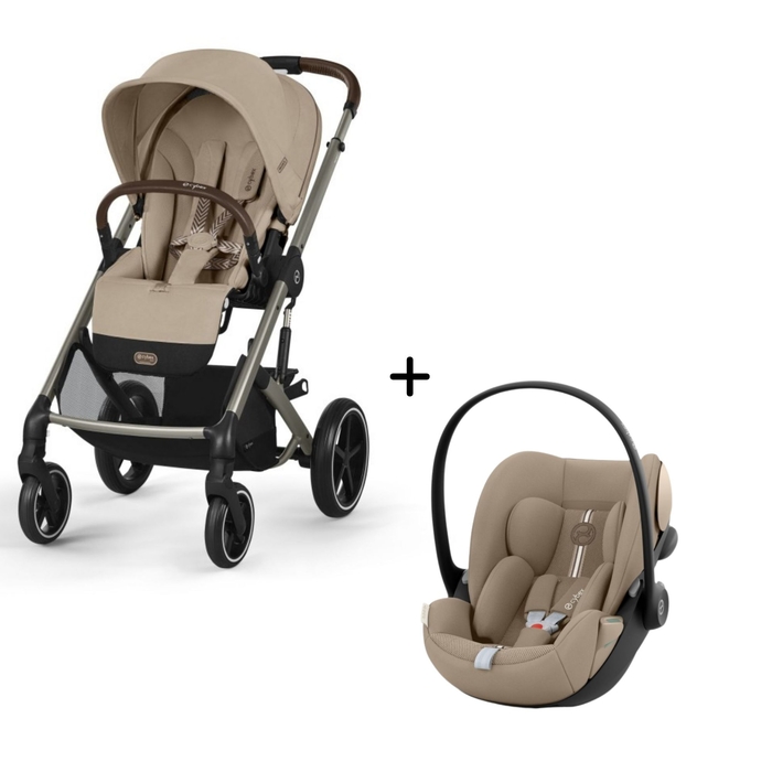 Carrinho de Bebé Balios S Lux Taupe e Babycoque Cloud G i-Size Plus Cybex - Cybex - PACKBALIOS019-005