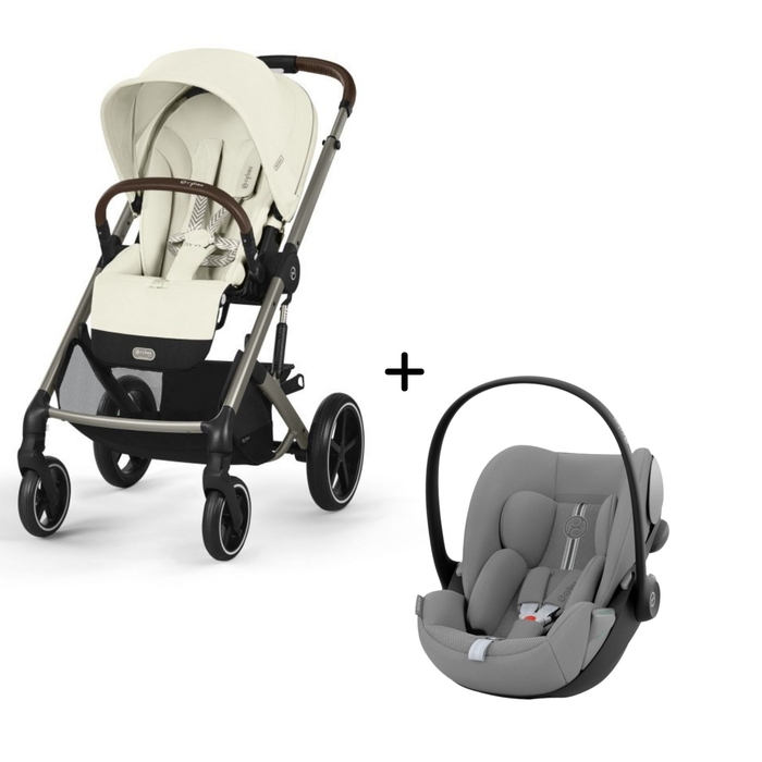 Carrinho de Bebé Balios S Lux Taupe e Babycoque Cloud G i-Size Plus Cybex - Cybex - PACKBALIOS019-007