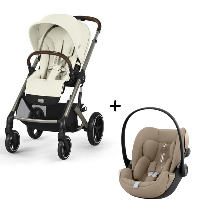 Carrinho de Bebé Balios S Lux Taupe e Babycoque Cloud G i-Size Plus Cybex - Cybex - PACKBALIOS019-010
