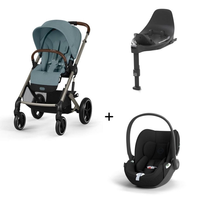 Carrinho de Bebé Balios S Lux Taupe, Babycoque Cloud T i-Size e Base T Isofix i-Size Cybex - Cybex - PACKBALIOS022-006