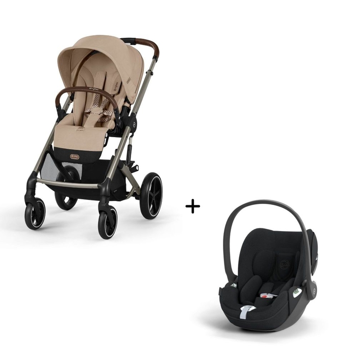 Carrinho de Bebé Balios S Lux Taupe e Babycoque Cloud T i-Size Plus Cybex - Cybex - PACKBALIOS023-002