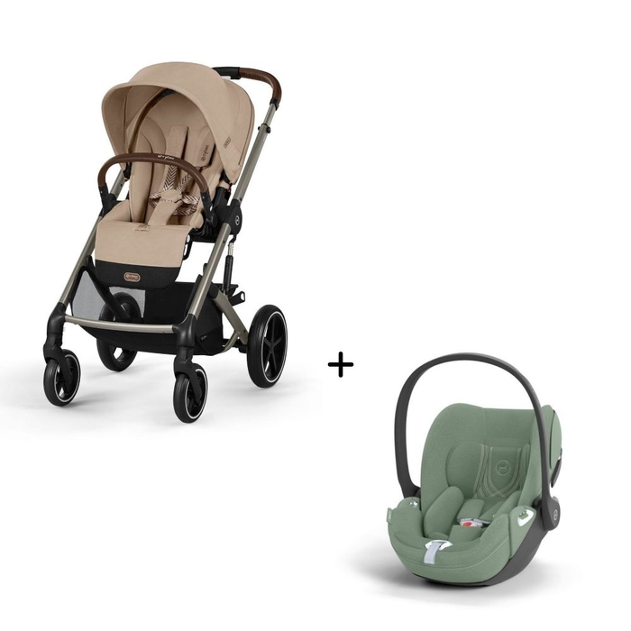 Carrinho de Bebé Balios S Lux Taupe e Babycoque Cloud T i-Size Plus Cybex - Cybex - PACKBALIOS023-003