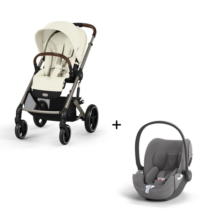 Carrinho de Bebé Balios S Lux Taupe e Babycoque Cloud T i-Size Plus Cybex - Cybex - PACKBALIOS023-007