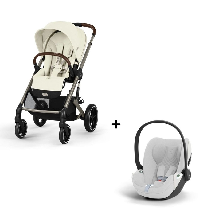 Carrinho de Bebé Balios S Lux Taupe e Babycoque Cloud T i-Size Plus Cybex - Cybex - PACKBALIOS023-012