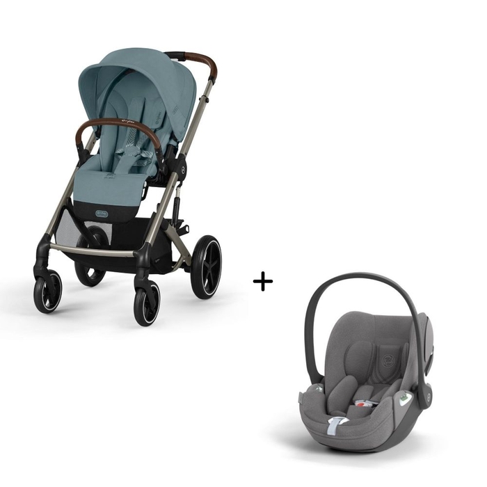 Carrinho de Bebé Balios S Lux Taupe e Babycoque Cloud T i-Size Plus Cybex - Cybex - PACKBALIOS023-013