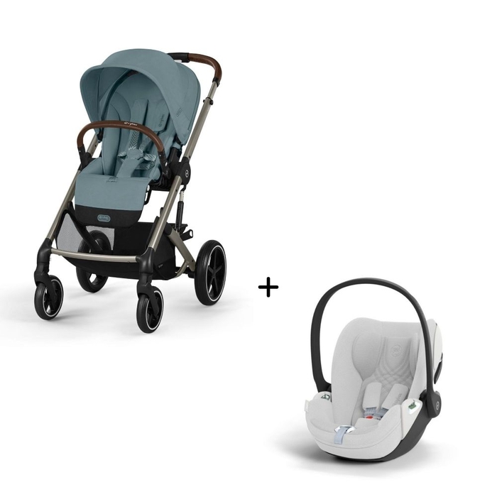 Carrinho de Bebé Balios S Lux Taupe e Babycoque Cloud T i-Size Plus Cybex - Cybex - PACKBALIOS023-018
