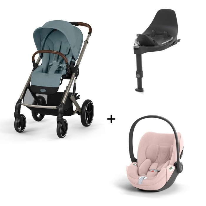 Carrinho de Bebé Balios S Lux Taupe, Babycoque Cloud T i-Size Plus e Base T Isofix i-Size Cybex - Cybex - PACKBALIOS024-016