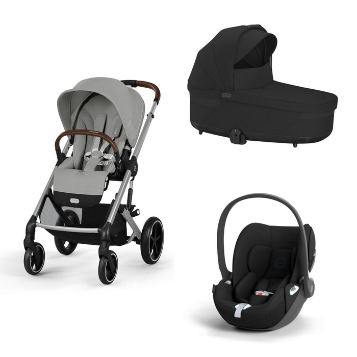 Carrinho de Bebé e Alcofa Balios S Lux Silver e Babycoque Cloud T i-Size - Cybex - PACKBALIOS025-006
