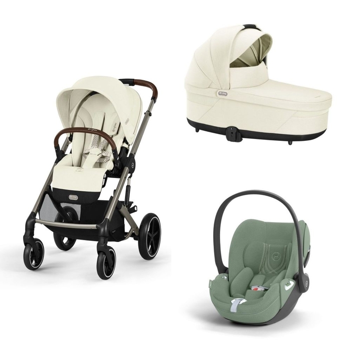 Carrinho de Bebé e Alcofa Balios S Lux Taupe e Babycoque Cloud T i-Size Plus - Cybex - PACKBALIOS026-026