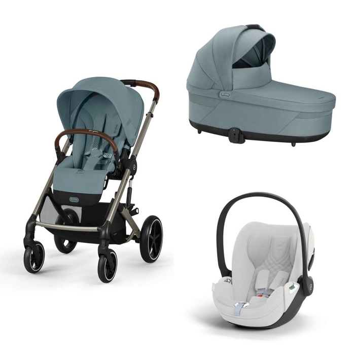 Carrinho de Bebé e Alcofa Balios S Lux Taupe e Babycoque Cloud T i-Size Plus - Cybex - PACKBALIOS026-034