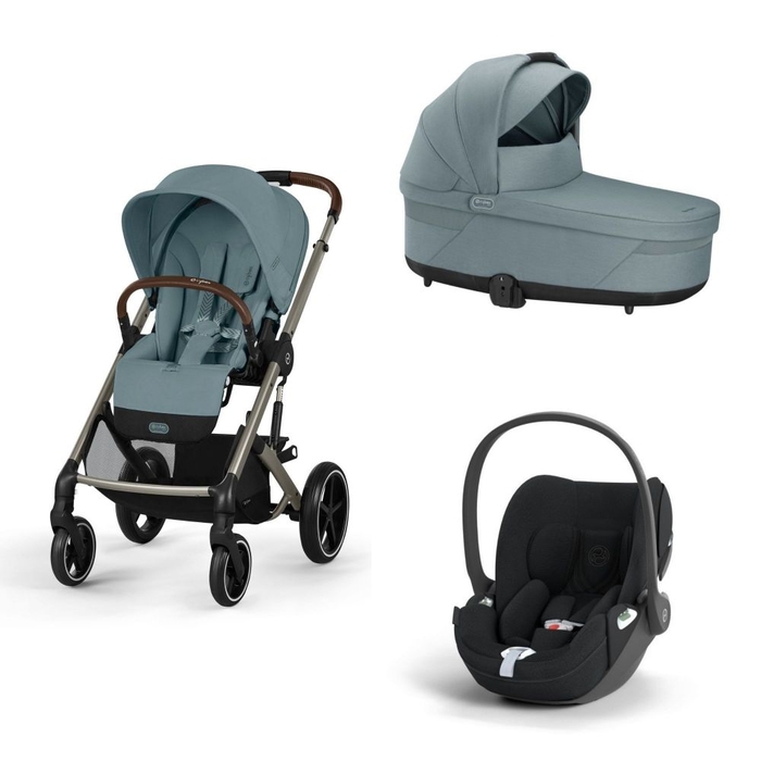 Carrinho de Bebé e Alcofa Balios S Lux Taupe e Babycoque Cloud T i-Size Plus - Cybex - PACKBALIOS026-036