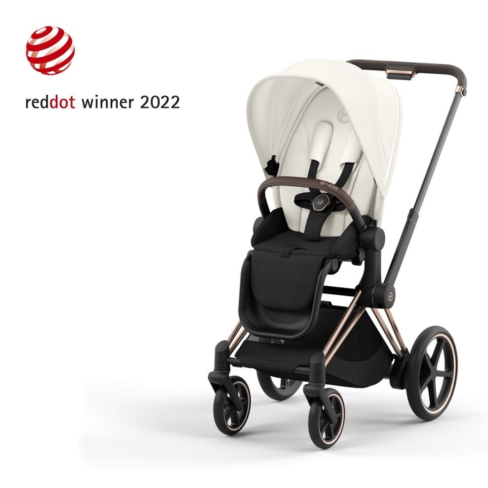 Carrinho de Bebé Cybex e-Priam Rosegold - Cybex - PACKEPRIAM006-005