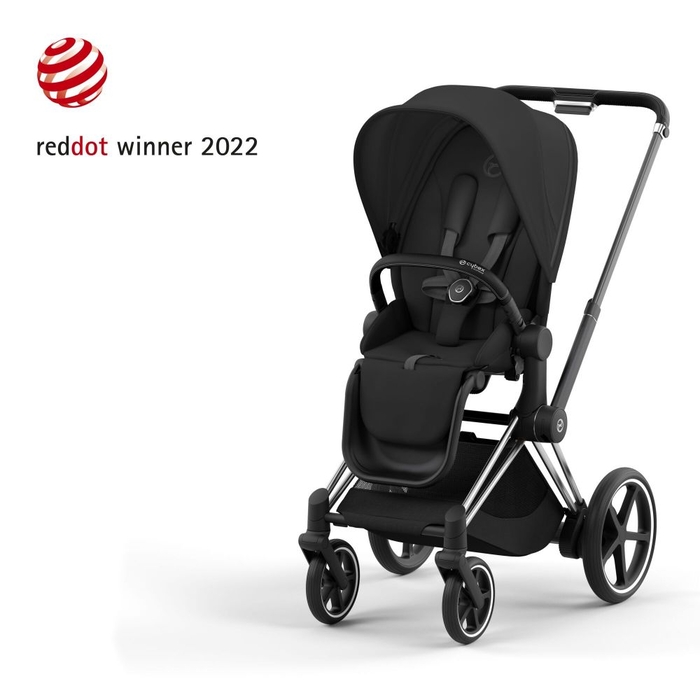 Carrinho de Bebé Cybex e-Priam Chrome Black - Cybex - PACKEPRIAM007-001