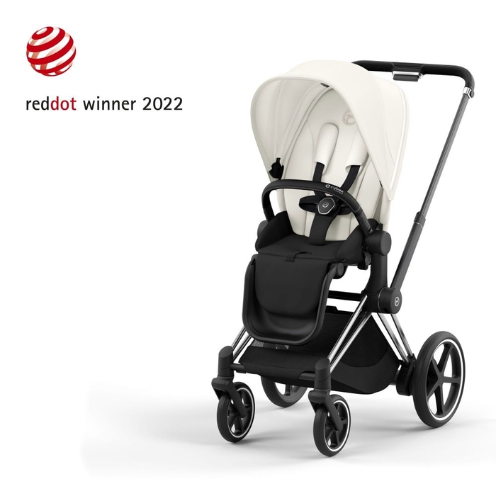 Carrinho de Bebé Cybex e-Priam Chrome Black - Cybex - PACKEPRIAM007-005