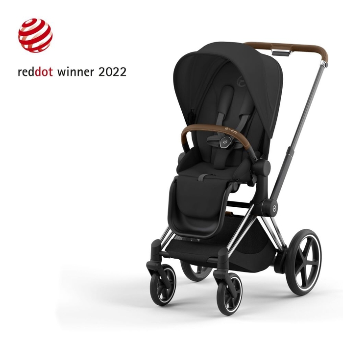 Carrinho de Bebé Cybex e-Priam Chrome Brown - Cybex - PACKEPRIAM008-001