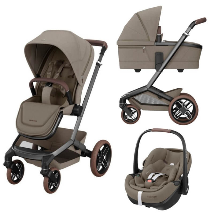 Carrinho de Bebé Maxi-Cosi Fame, Alcofa e Pebble 360 Pro 2 - Maxi-Cosi - PACKFAME001-002