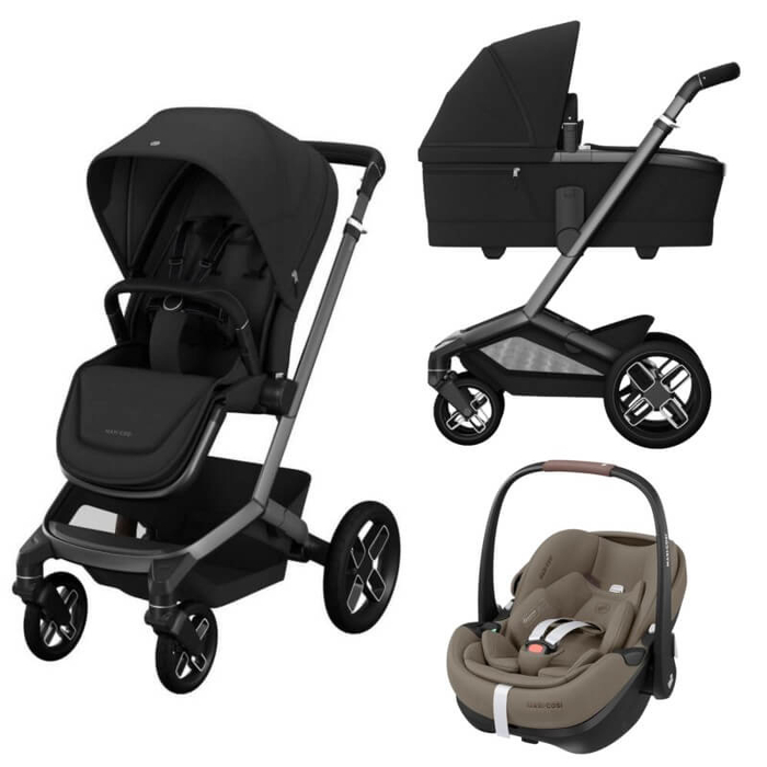 Carrinho de Bebé Maxi-Cosi Fame, Alcofa e Pebble 360 Pro 2 - Maxi-Cosi - PACKFAME001-006