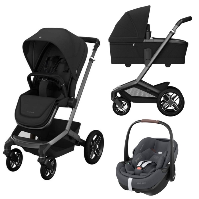 Carrinho de Bebé Maxi-Cosi Fame, Alcofa e Pebble 360 Pro 2 - Maxi-Cosi - PACKFAME001-008
