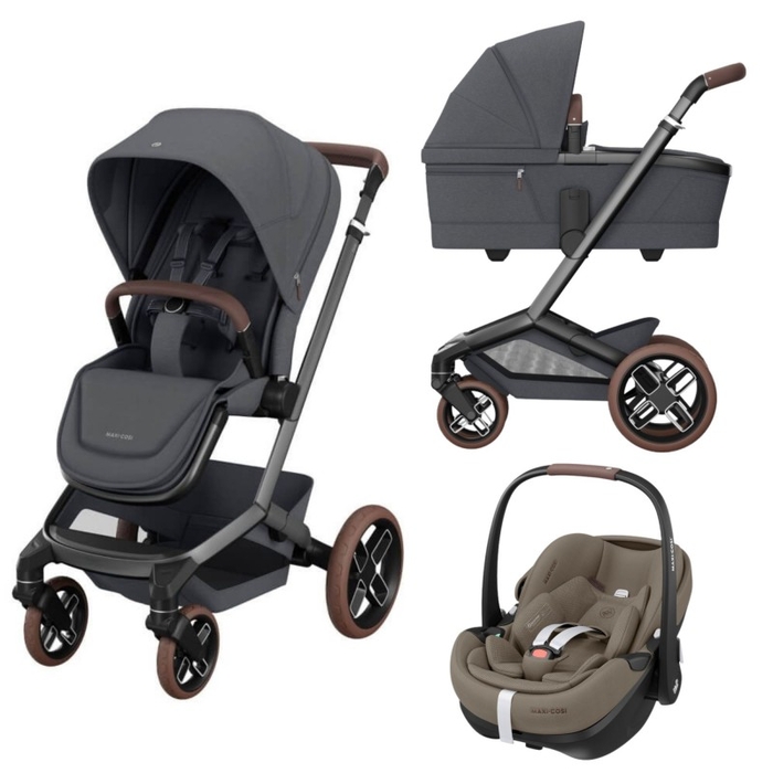 Carrinho de Bebé Maxi-Cosi Fame, Alcofa e Pebble 360 Pro 2 - Maxi-Cosi - PACKFAME001-010