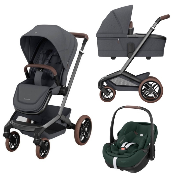 Carrinho de Bebé Maxi-Cosi Fame, Alcofa e Pebble 360 Pro 2 - Maxi-Cosi - PACKFAME001-011