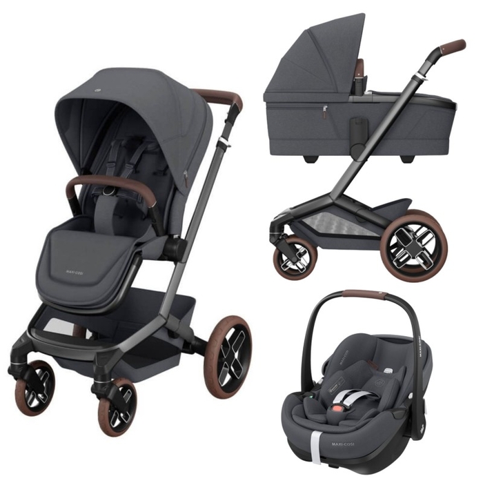Carrinho de Bebé Maxi-Cosi Fame, Alcofa e Pebble 360 Pro 2 - Maxi-Cosi - PACKFAME001-012