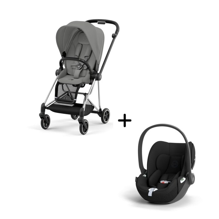 Carrinho de Bebé Mios Chrome Black e Babycoque Cloud T i-Size Cybex - Cybex - PACKMIOS001-004