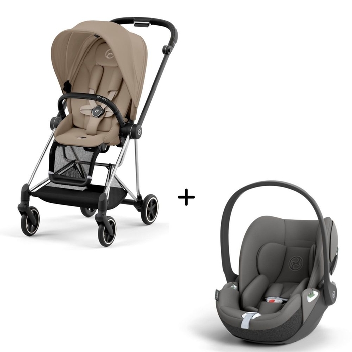 Carrinho de Bebé Mios Chrome Black e Babycoque Cloud T i-Size Cybex - Cybex - PACKMIOS001-005