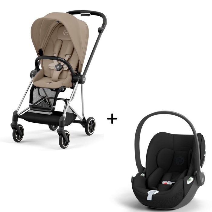 Carrinho de Bebé Mios Chrome Black e Babycoque Cloud T i-Size Cybex - Cybex - PACKMIOS001-006