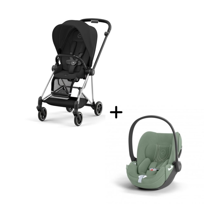 Carrinho de Bebé Mios Chrome Black e Babycoque Cloud T i-Size Plus Cybex - Cybex - PACKMIOS003-003