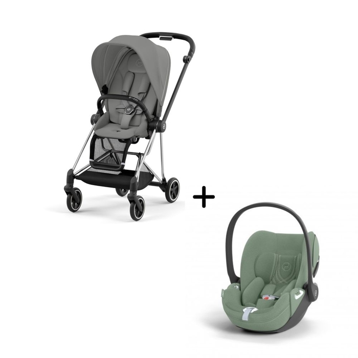 Carrinho de Bebé Mios Chrome Black e Babycoque Cloud T i-Size Plus Cybex - Cybex - PACKMIOS003-009