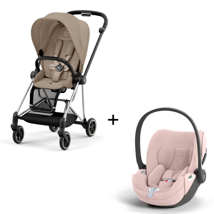 Carrinho de Bebé Mios Chrome Black e Babycoque Cloud T i-Size Plus Cybex - Cybex - PACKMIOS003-016