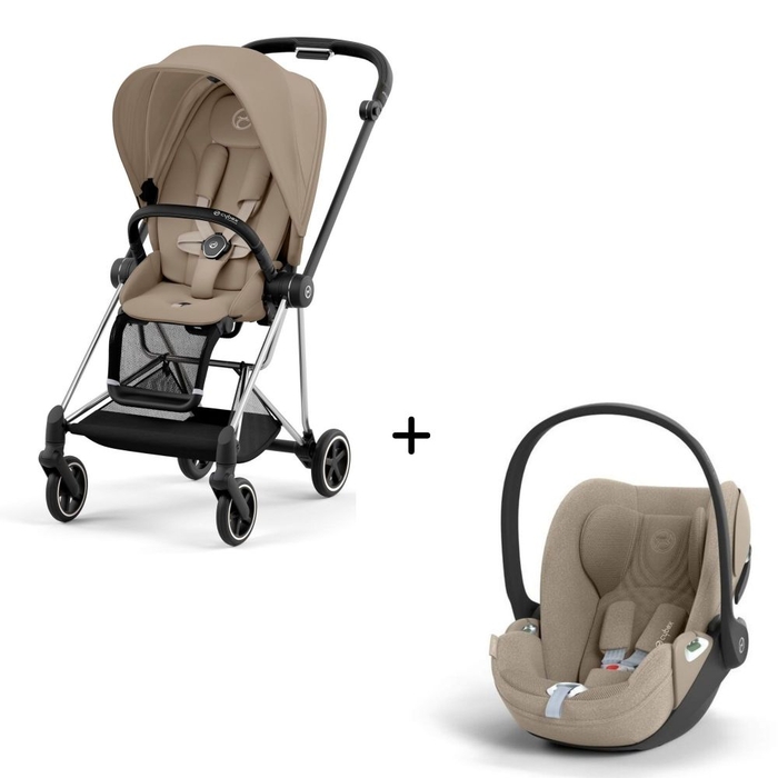 Carrinho de Bebé Mios Chrome Black e Babycoque Cloud T i-Size Plus Cybex - Cybex - PACKMIOS003-017