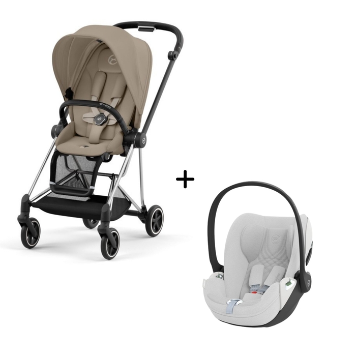 Carrinho de Bebé Mios Chrome Black e Babycoque Cloud T i-Size Plus Cybex - Cybex - PACKMIOS003-018