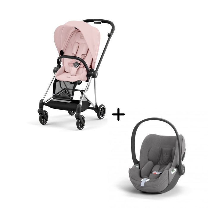 Carrinho de Bebé Mios Chrome Black e Babycoque Cloud T i-Size Plus Cybex - Cybex - PACKMIOS003-019