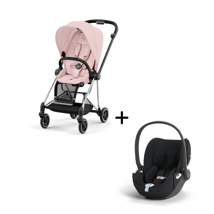 Carrinho de Bebé Mios Chrome Black e Babycoque Cloud T i-Size Plus Cybex - Cybex - PACKMIOS003-020