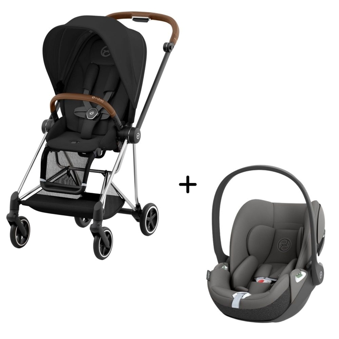 Carrinho de Bebé Mios Chrome Brown e Babycoque Cloud T i-Size Cybex - Cybex - PACKMIOS005-001
