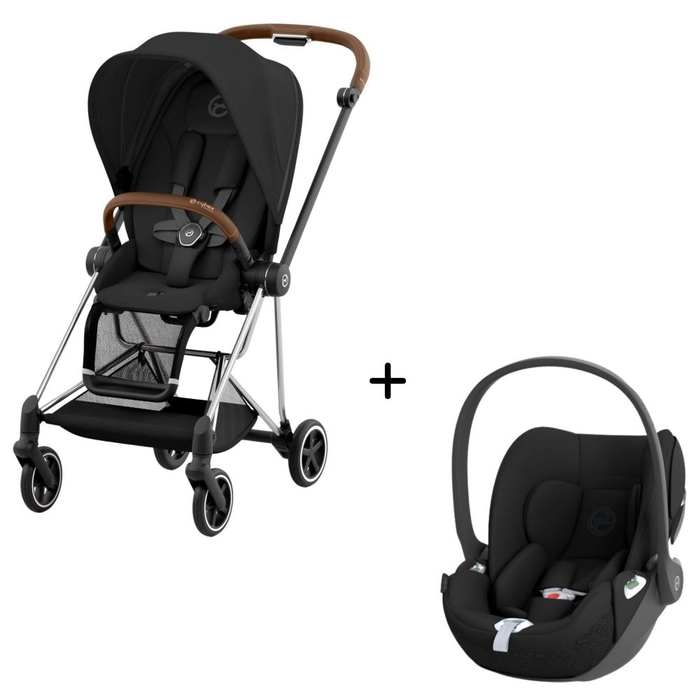 Carrinho de Bebé Mios Chrome Brown e Babycoque Cloud T i-Size Cybex - Cybex - PACKMIOS005-002