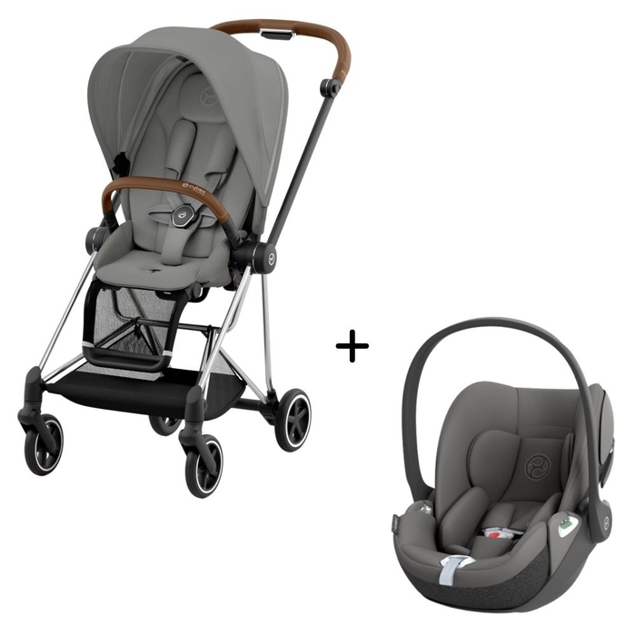 Carrinho de Bebé Mios Chrome Brown e Babycoque Cloud T i-Size Cybex - Cybex - PACKMIOS005-003