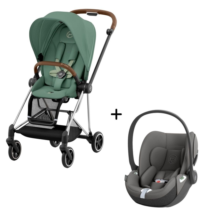Carrinho de Bebé Mios Chrome Brown e Babycoque Cloud T i-Size Cybex - Cybex - PACKMIOS005-011