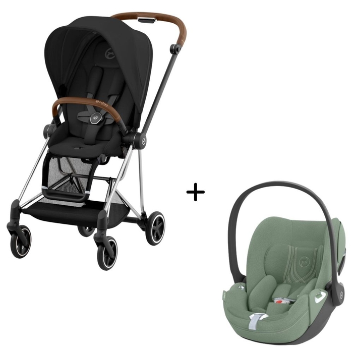Carrinho de Bebé Mios Chrome Brown e Babycoque Cloud T i-Size Plus Cybex - Cybex - PACKMIOS007-003