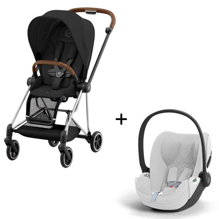 Carrinho de Bebé Mios Chrome Brown e Babycoque Cloud T i-Size Plus Cybex - Cybex - PACKMIOS007-006