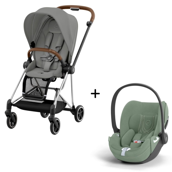 Carrinho de Bebé Mios Chrome Brown e Babycoque Cloud T i-Size Plus Cybex - Cybex - PACKMIOS007-009